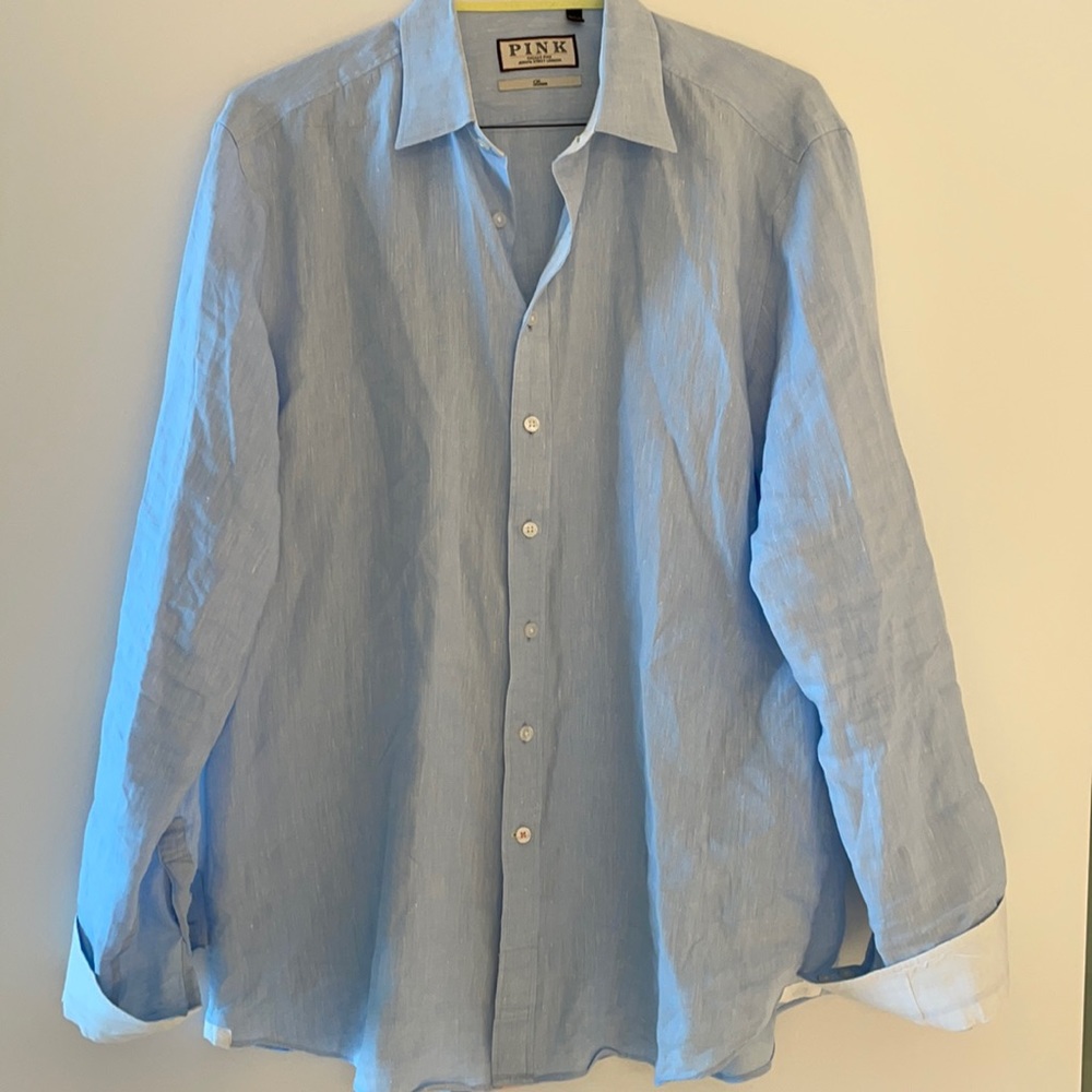 PINK linen shirt